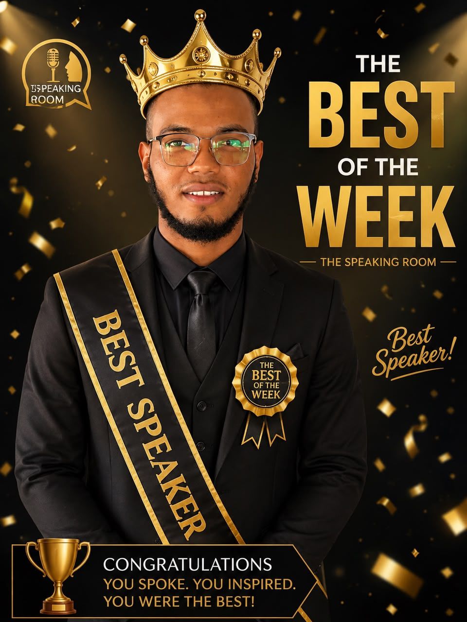 Affiche Best of the Week, Best Speaker : Mohamed Dramé