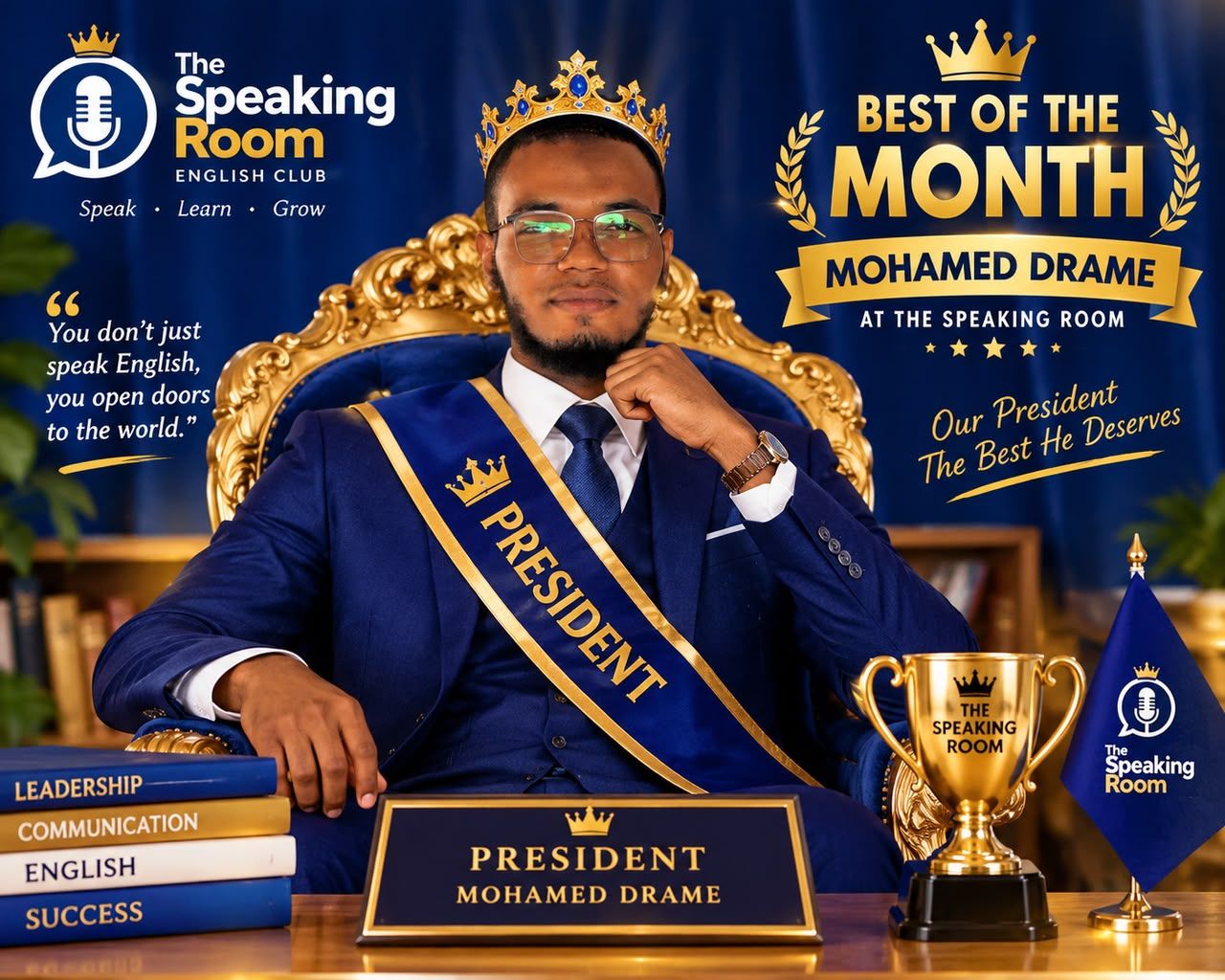 Affiche Best of the Month : Mohamed Dramé, Président de The Speaking Room